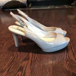 Nine West Nude Slingback Pumps Size 8